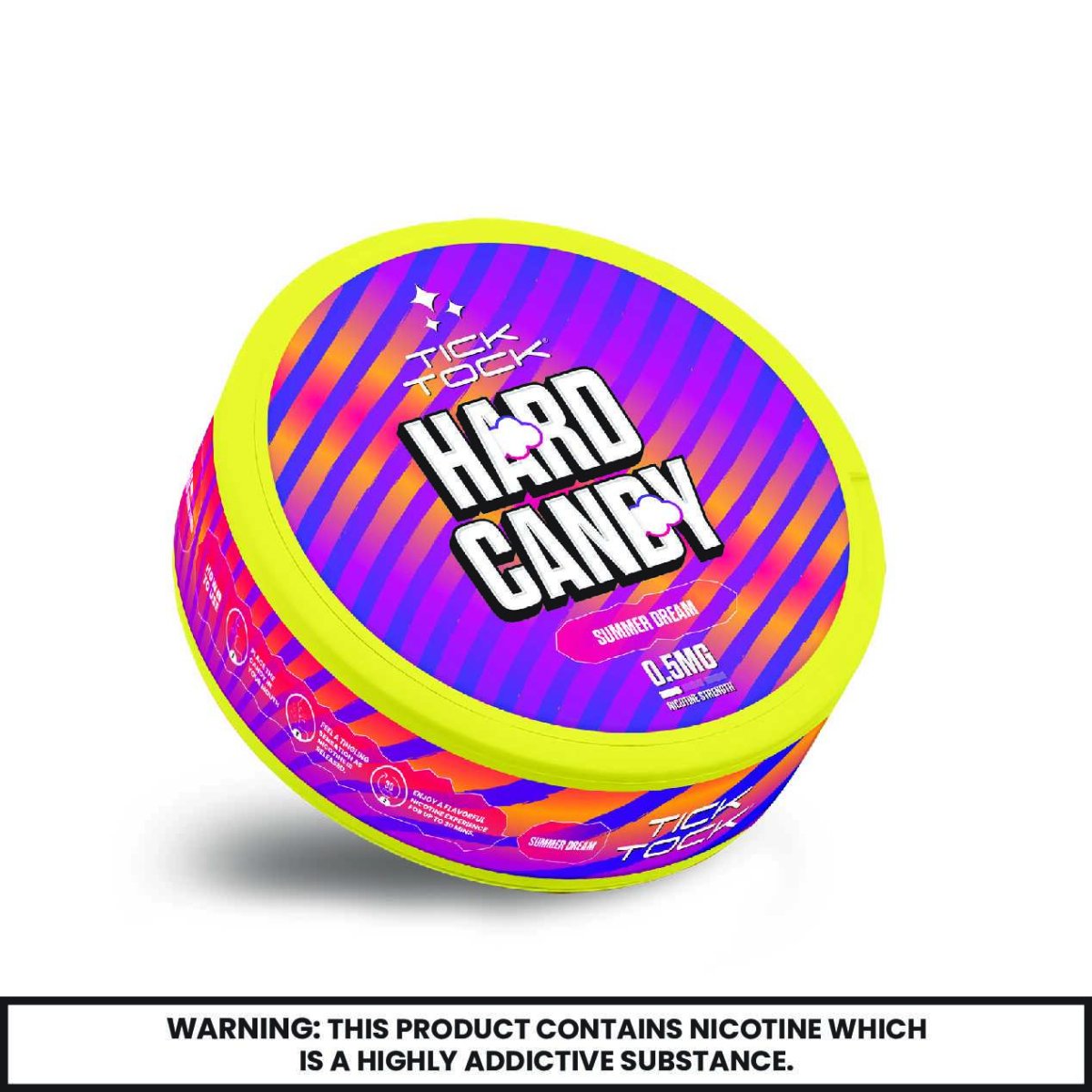 Tick Tock - Tick Tock Nicotine Hard Candy 0.5mg - Pack of 5 - The No1 Plug