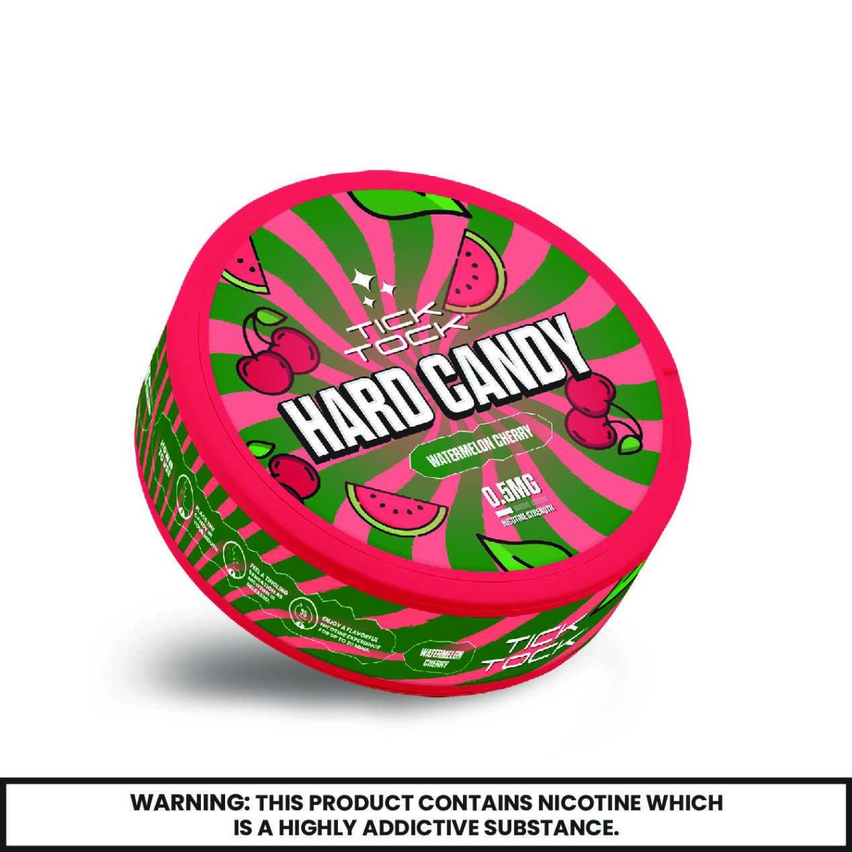 Tick Tock - Tick Tock Nicotine Hard Candy 0.5mg - Pack of 5 - The No1 Plug