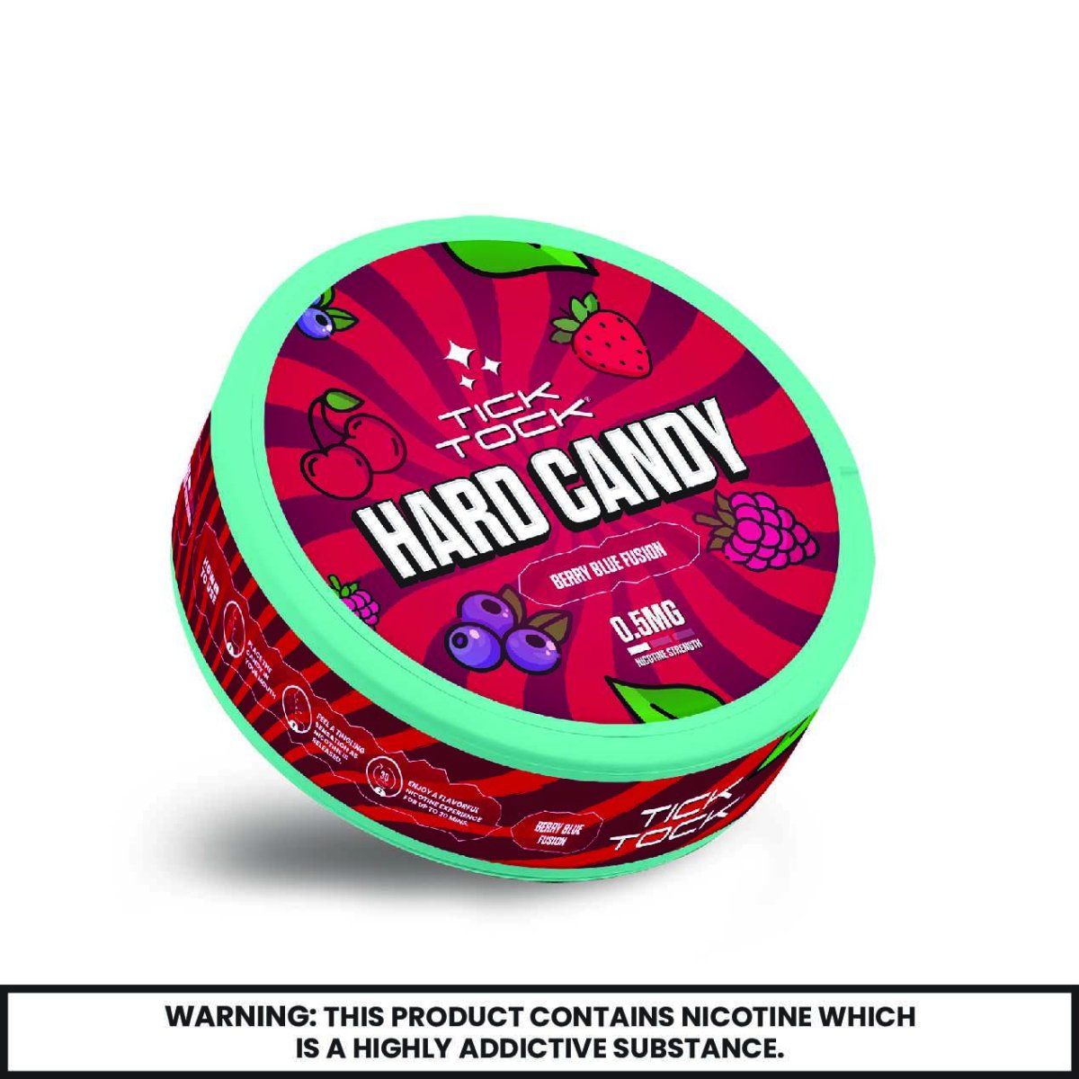 Tick Tock - Tick Tock Nicotine Hard Candy 0.5mg - Pack of 5 - The No1 Plug