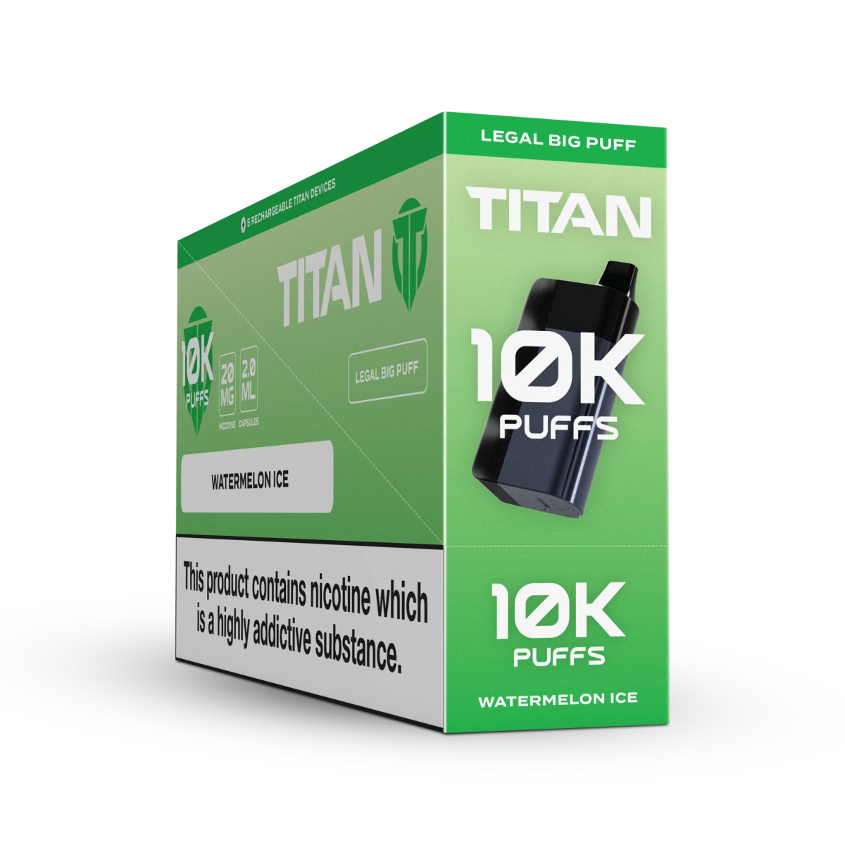 Titan - Titan 10K Puffs Disposable Vape Pod Kit Box of 5 - theno1plugshop