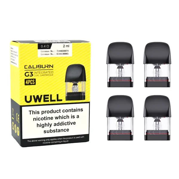 Uwell - Uwell Caliburn G3 Replacement PODS (PACK OF 4) - The No1 Plug