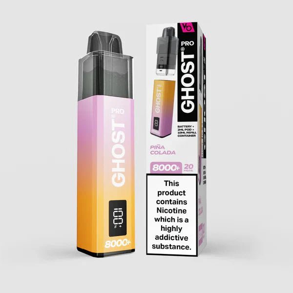 Vapes Bars - Vapes Bar Ghost Pro 8000 Prefilled VAPE (BOX OF 5) - The No1 Plug