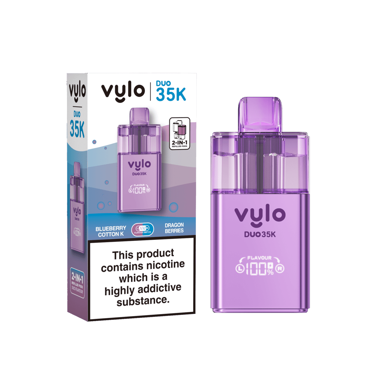 Vylo - Vylo Duo 35k Prefilled 2 in 1 Pod Vape (BOX OF 5) - The No1 Plug