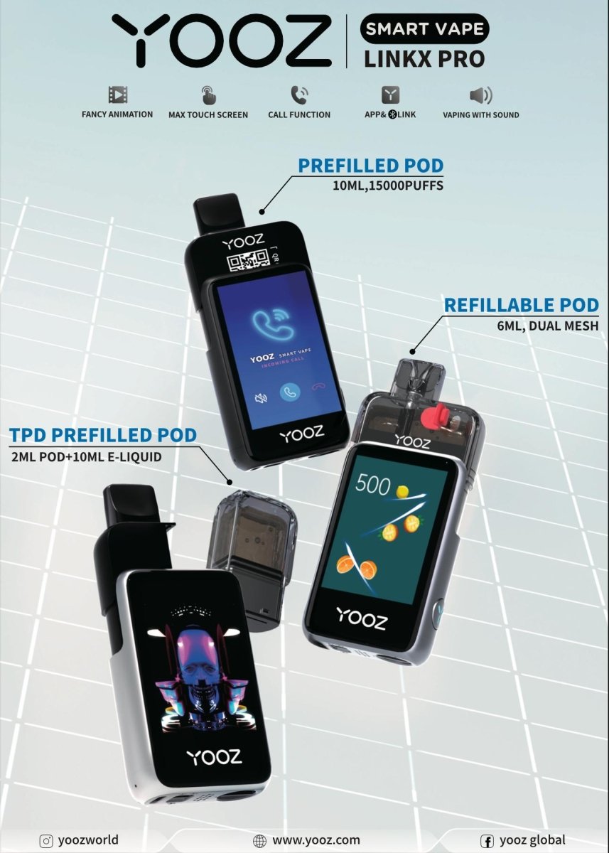 Yooz Linkx Pro 15K Prefilled Pods Box of 5 - The No1 Plug Yooz Linkx Pro 15K Prefilled Pods Box of 5 - The No1 Plug
