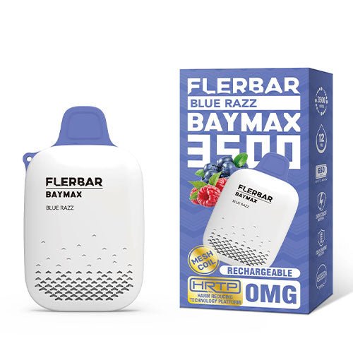 Flerbar - 0% Flerbar Baymax 3500 Disposable Vape Puff Pod Box of 5 - theno1plugshop