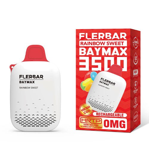 Flerbar - 0% Flerbar Baymax 3500 Disposable Vape Puff Pod Box of 5 - theno1plugshop