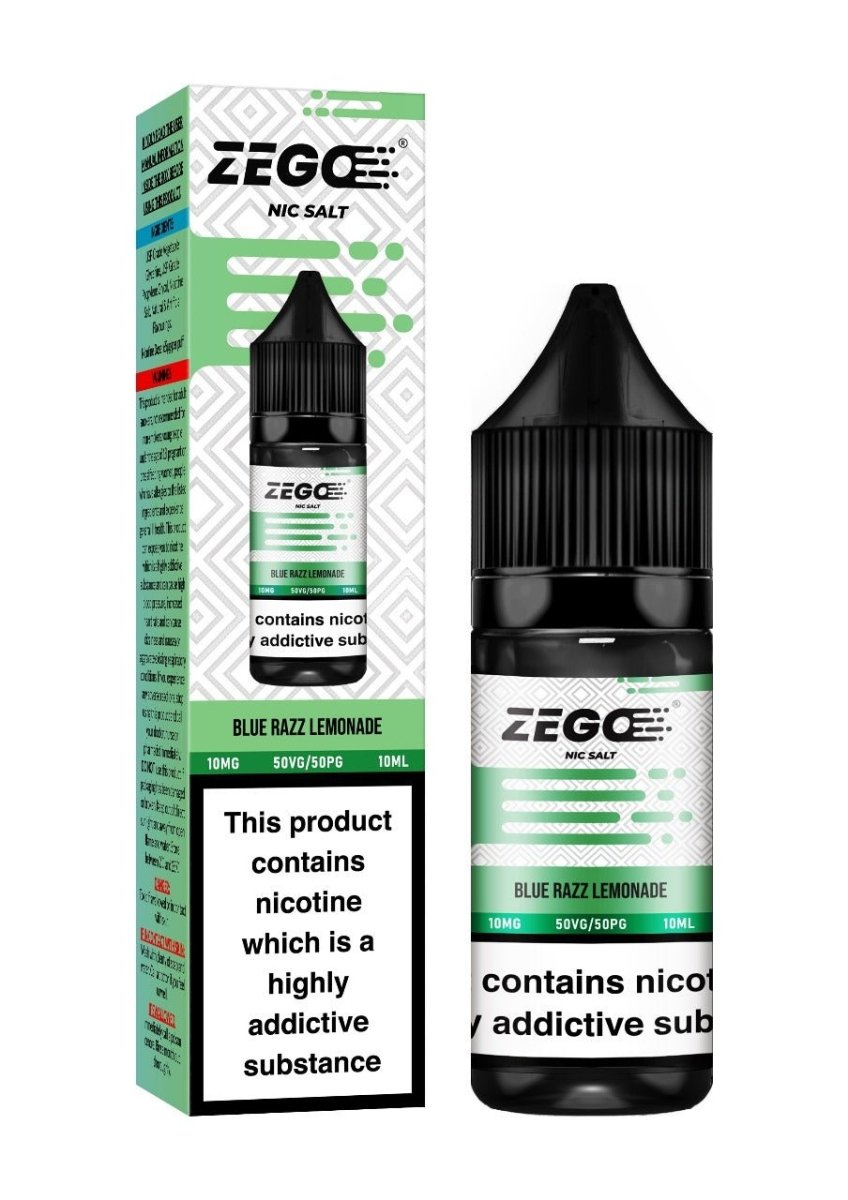 Blue Razz lemonade - Zego Nic Salt 10ml E-Liquid - Box of 10 