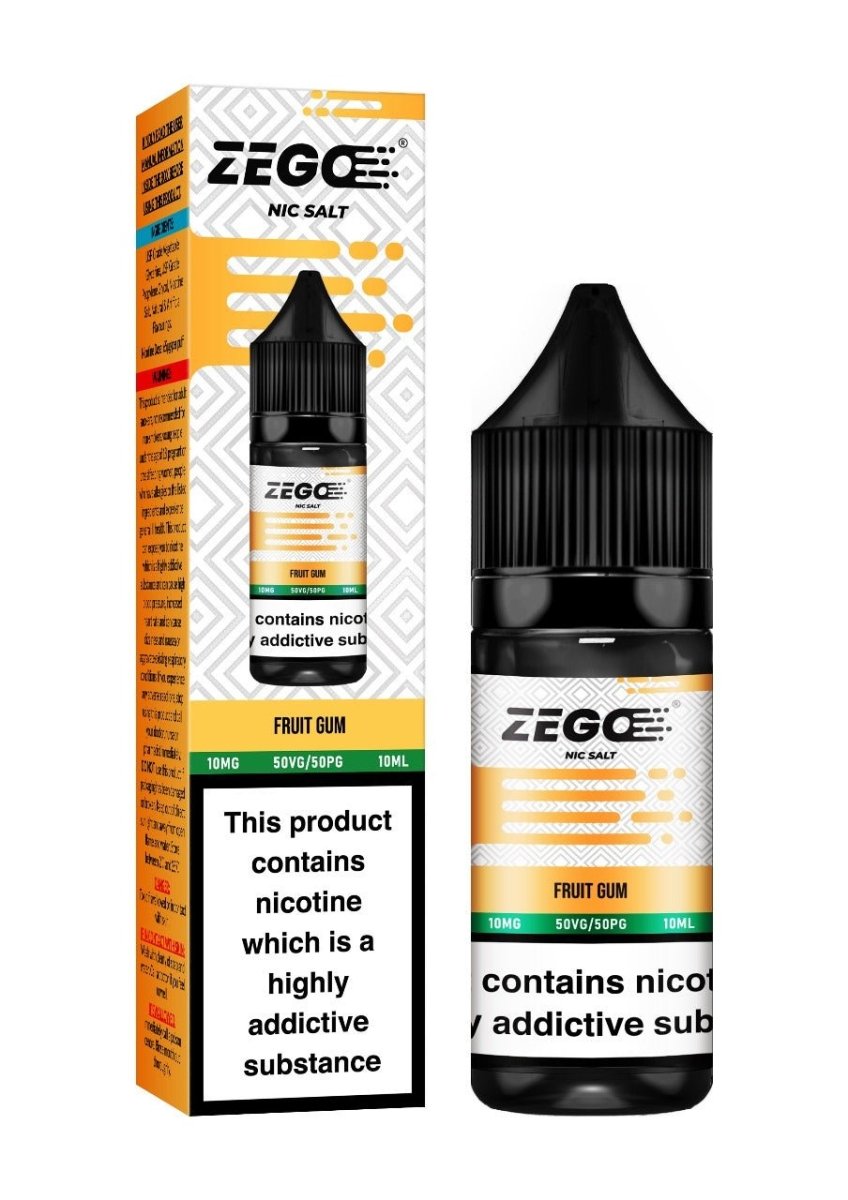 Fruit Gum Zego Nic Salt 10ml E-Liquid - Box of 10 -