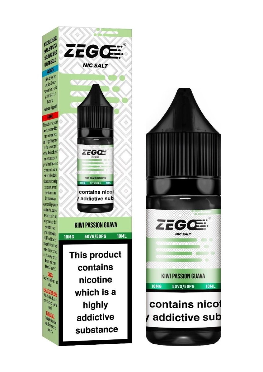 Kiwi Passion Guava Zego Nic Salt 10ml E-Liquid - Box of 10 