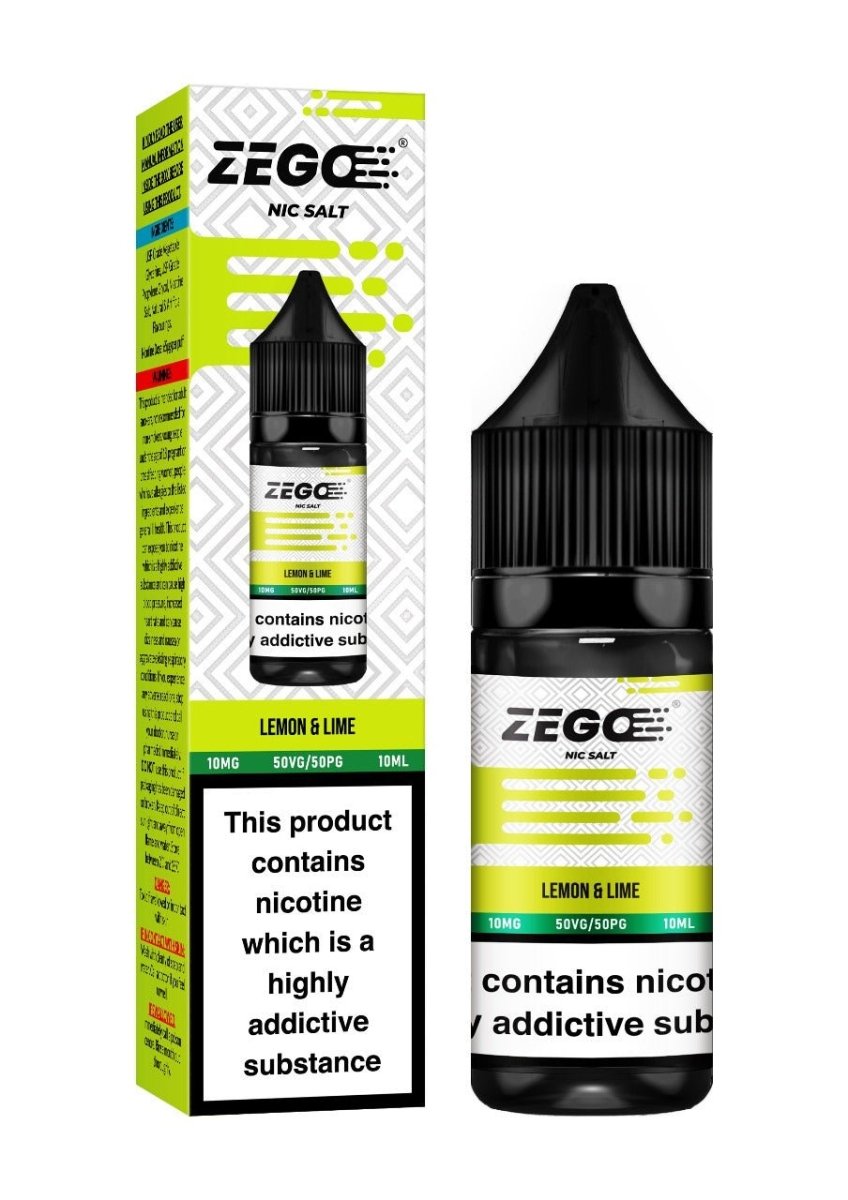 Zego - Zego Nic Salt 10ml E-Liquid - Box of 10 - Lemon&lime
