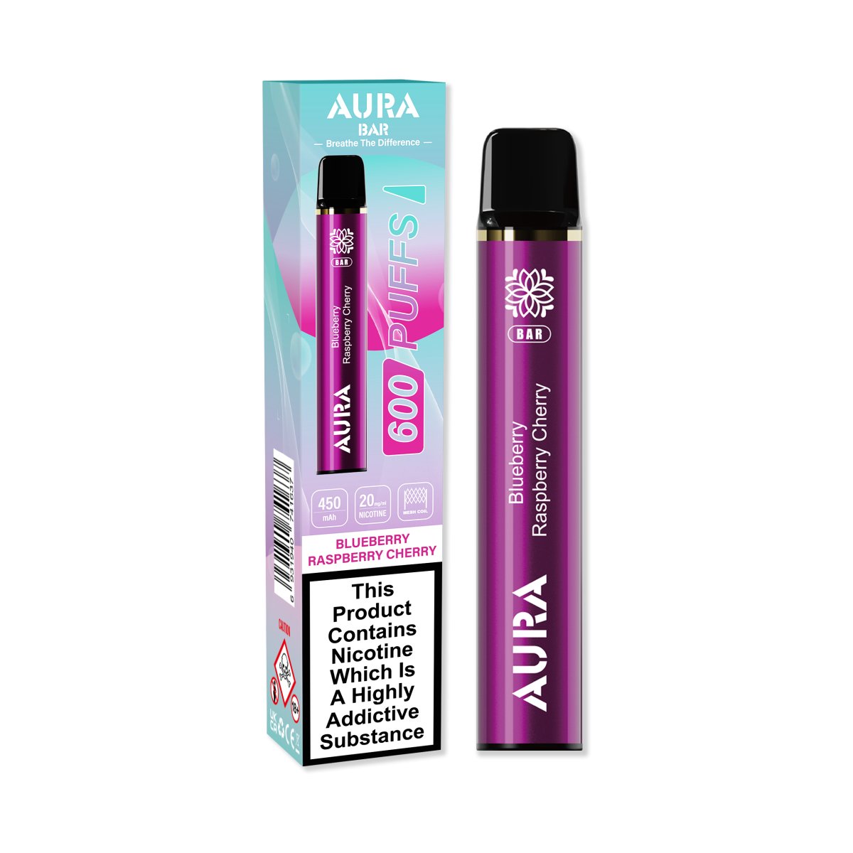 Crystal Prime - Aura Bar 600 Puffs Disposbale Vape By Crystal Prime - Box of 10 - theno1plugshop