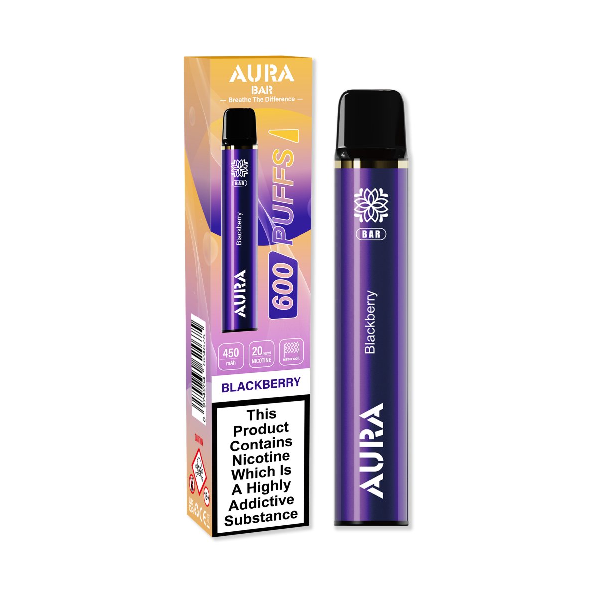 Crystal Prime - Aura Bar 600 Puffs Disposbale Vape By Crystal Prime - Box of 10 - theno1plugshop