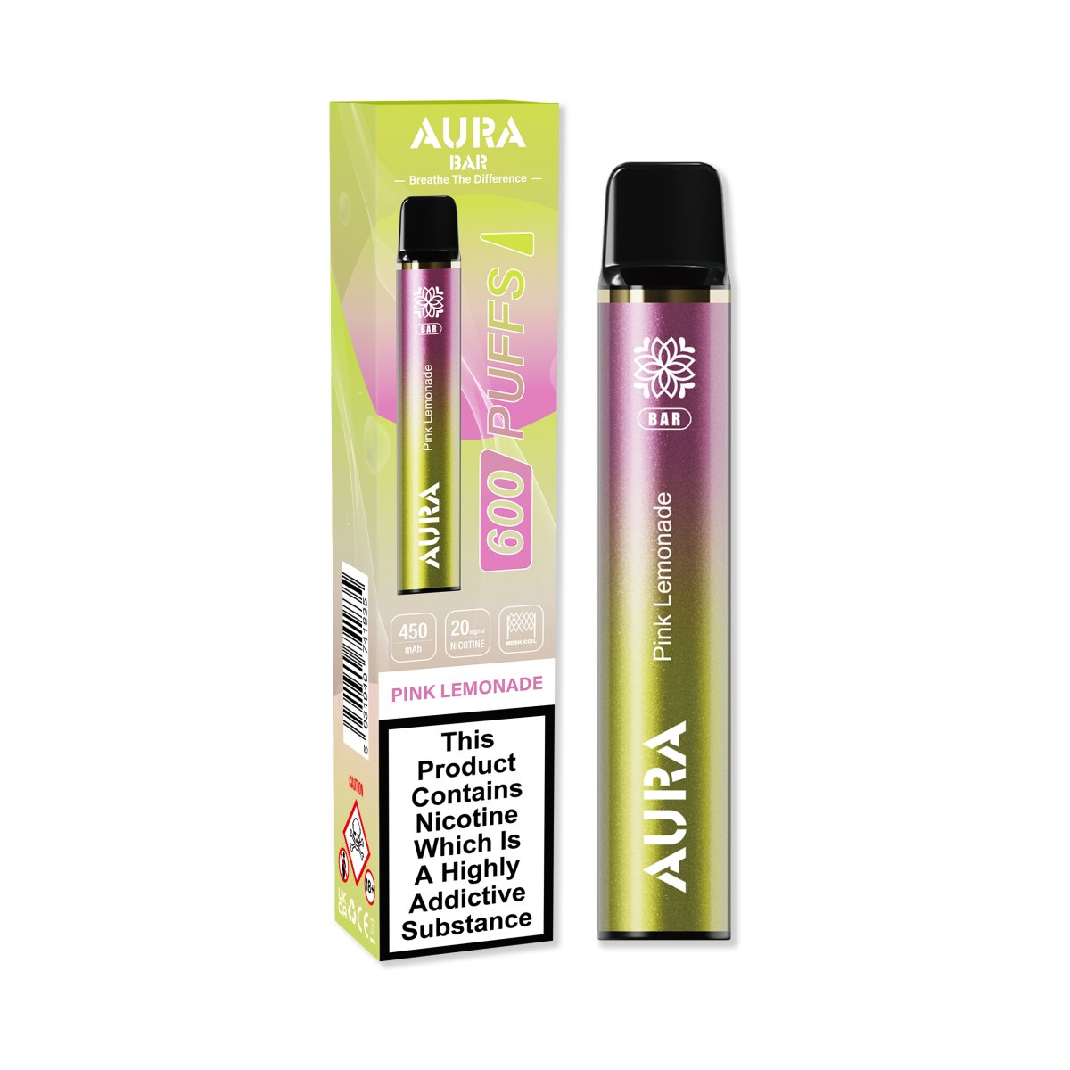 Crystal Prime - Aura Bar 600 Puffs Disposbale Vape By Crystal Prime - Box of 10 - theno1plugshop