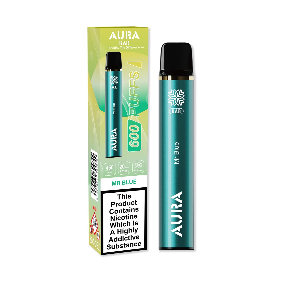 Crystal Prime - Aura Bar 600 Puffs Disposbale Vape By Crystal Prime - Box of 10 - theno1plugshop