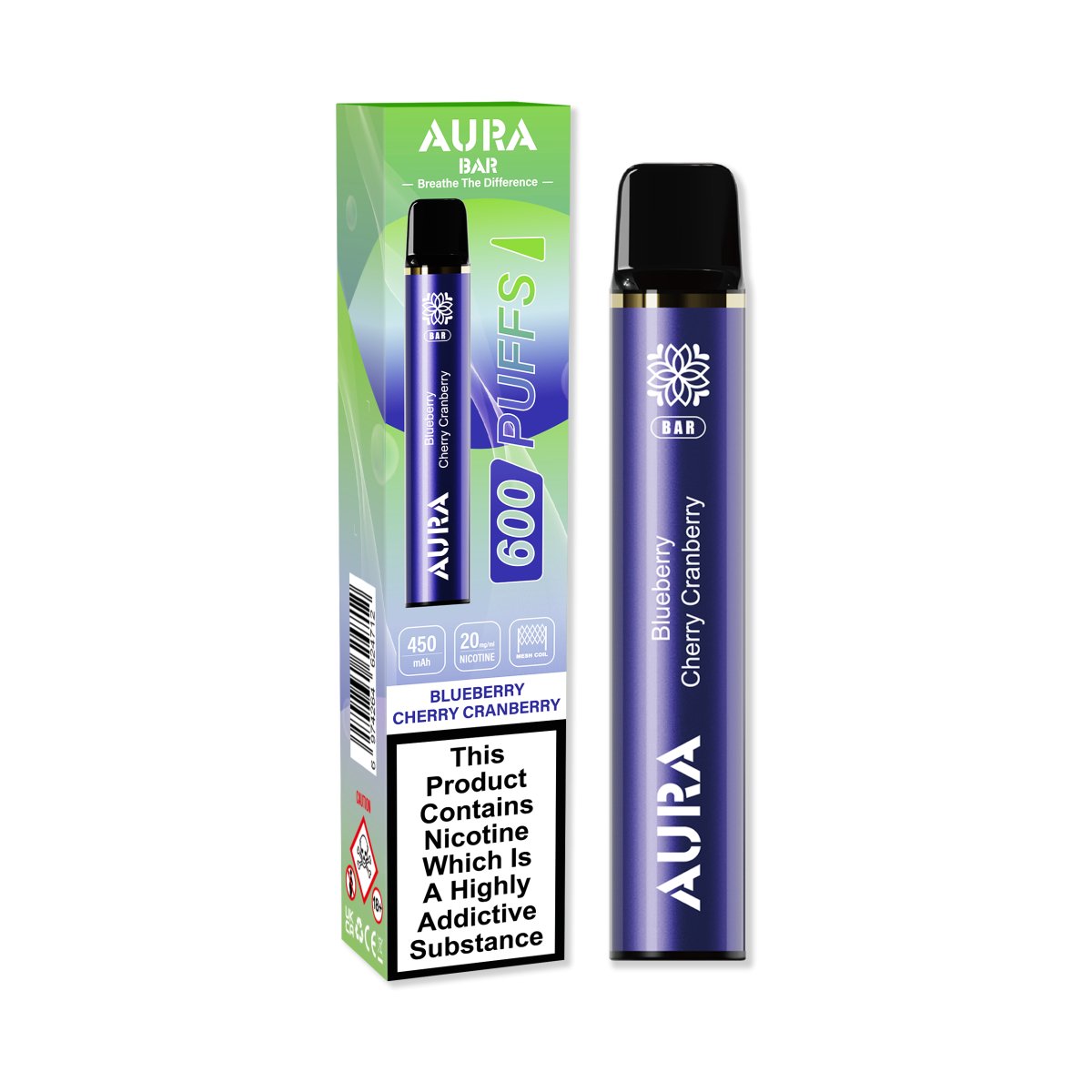 Crystal Prime - Aura Bar 600 Puffs Disposbale Vape By Crystal Prime - Box of 10 - theno1plugshop