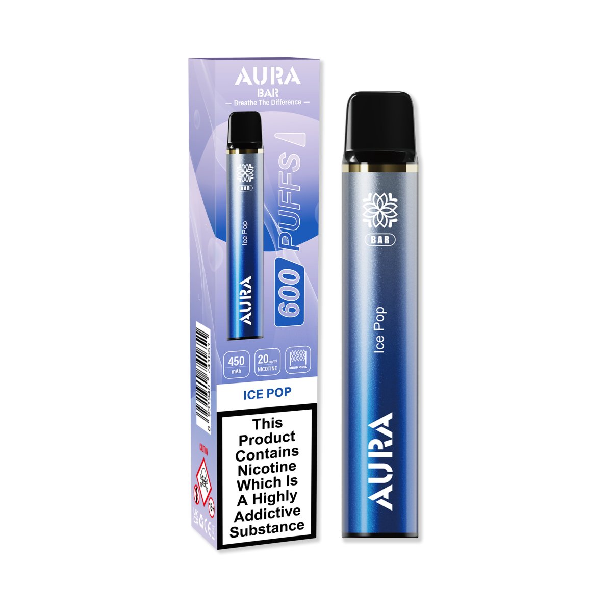 Crystal Prime - Aura Bar 600 Puffs Disposbale Vape By Crystal Prime - Box of 10 - theno1plugshop