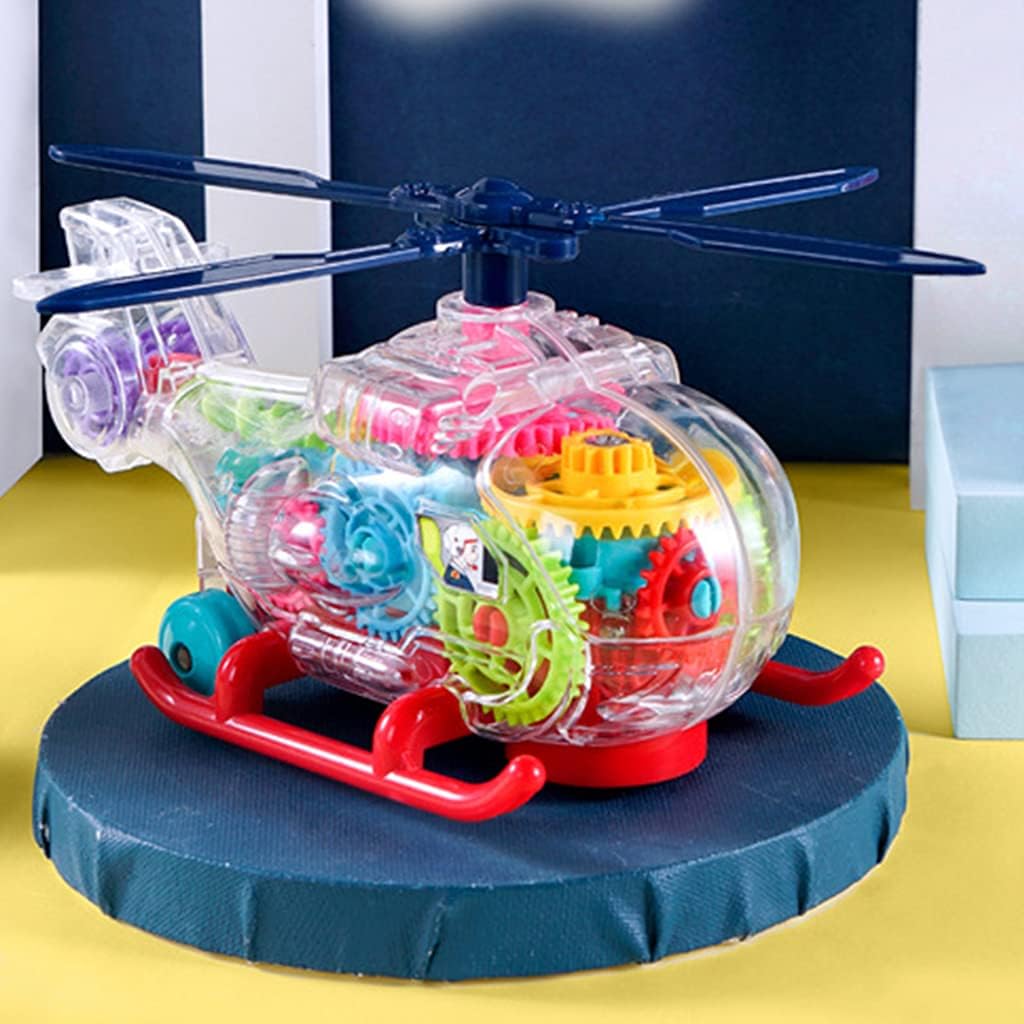 theno1plugshop - Colourful Mechanical Gear Helicopter Toy - theno1plugshop