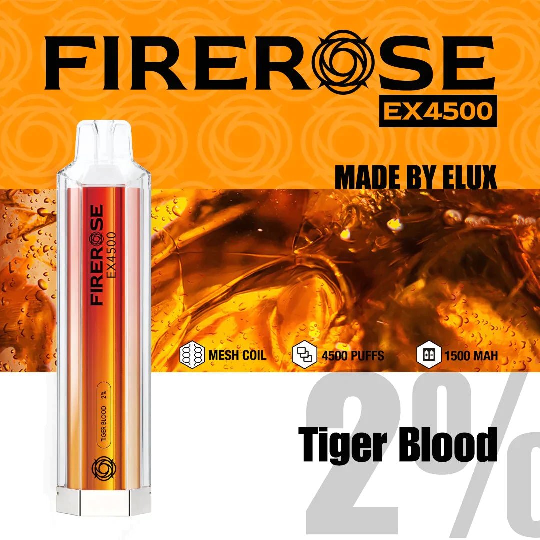 Elux - Elux Firerose EX4500 Disposable Vape Pod Box of 10 - theno1plugshop