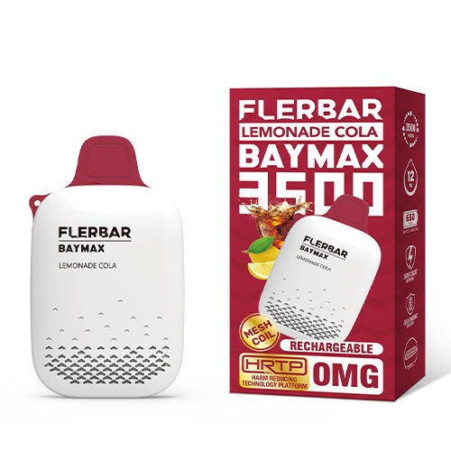 Flerbar Baymax 3500 Disposable Vape Puff Pod Kit - Zero Nicotine ...