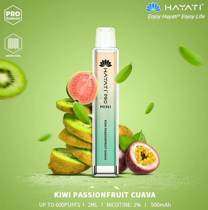 Hayati - Hayati Mini Pro 600 Disposable Vape Puff Pod Box of 10 - theno1plugshop