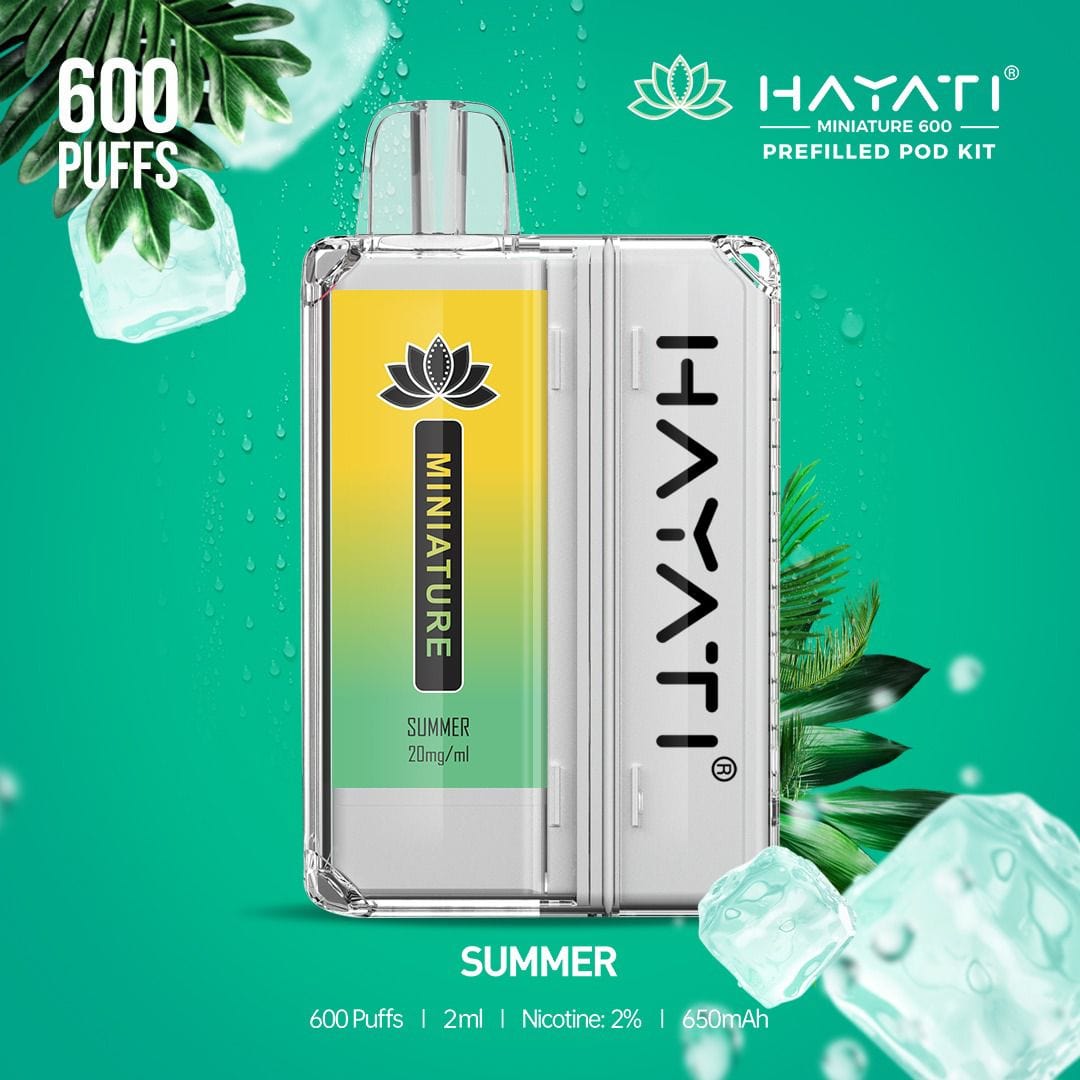 Hayati - Hayati Miniature 600 Prefilled Pod Kit - theno1plugshop