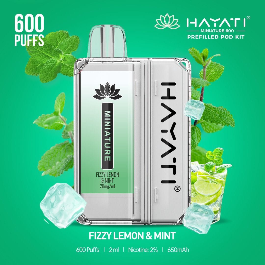 Hayati - Hayati Miniature 600 Prefilled Pod Kit - theno1plugshop