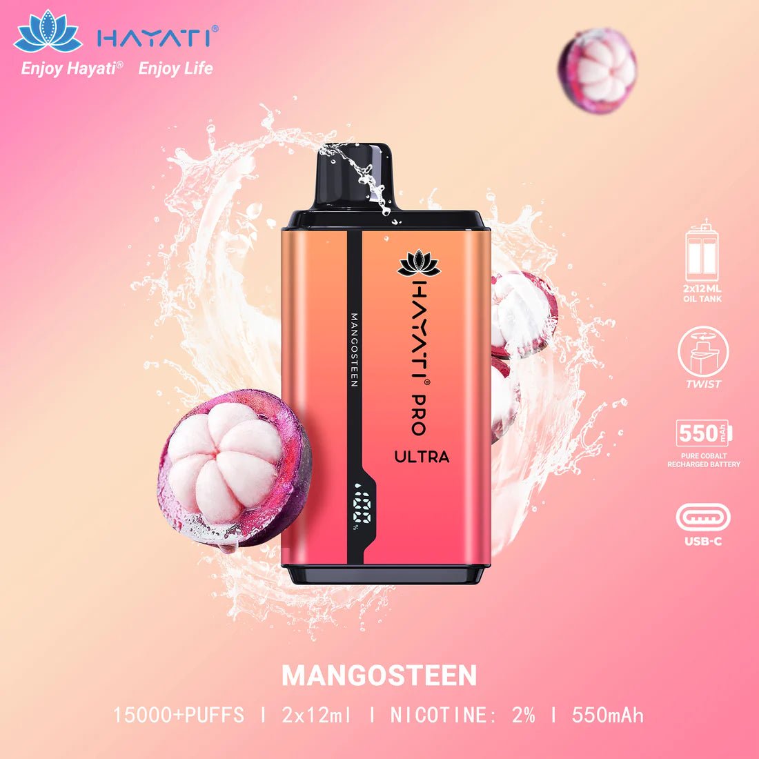 Hayati - Hayati Pro Ultra 15,000 Disposable Vape Pod (BOX OF 10) - theno1plugshop