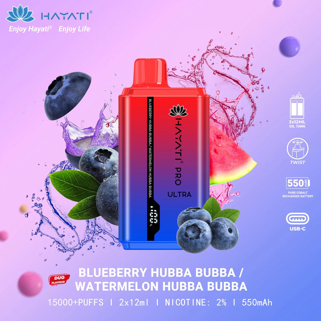 Hayati - Hayati Pro Ultra 15,000 Disposable Vape Pod (BOX OF 10) - theno1plugshop