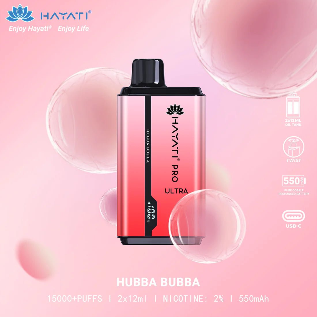 Hayati - Hayati Pro Ultra 15,000 Disposable Vape Pod (BOX OF 10) - theno1plugshop
