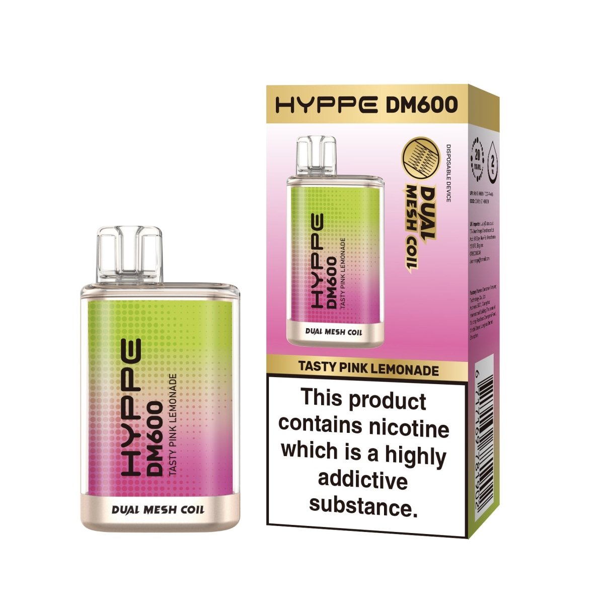 Hyppe - Hyppe DM600 Crystal Disposable Vape Pod Bar Box of 10 - theno1plugshop