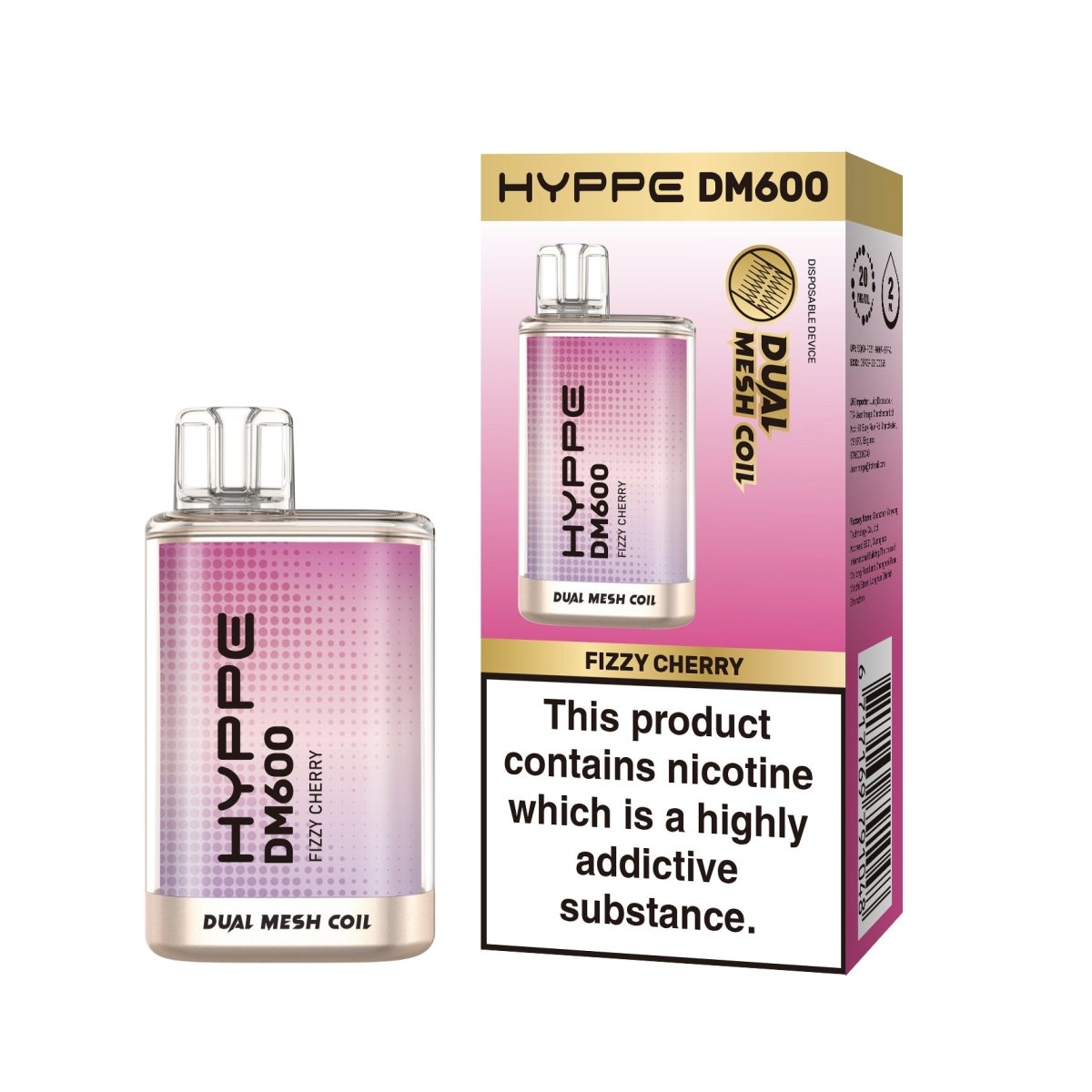 Hyppe - Hyppe DM600 Crystal Disposable Vape Pod Bar Box of 10 - theno1plugshop