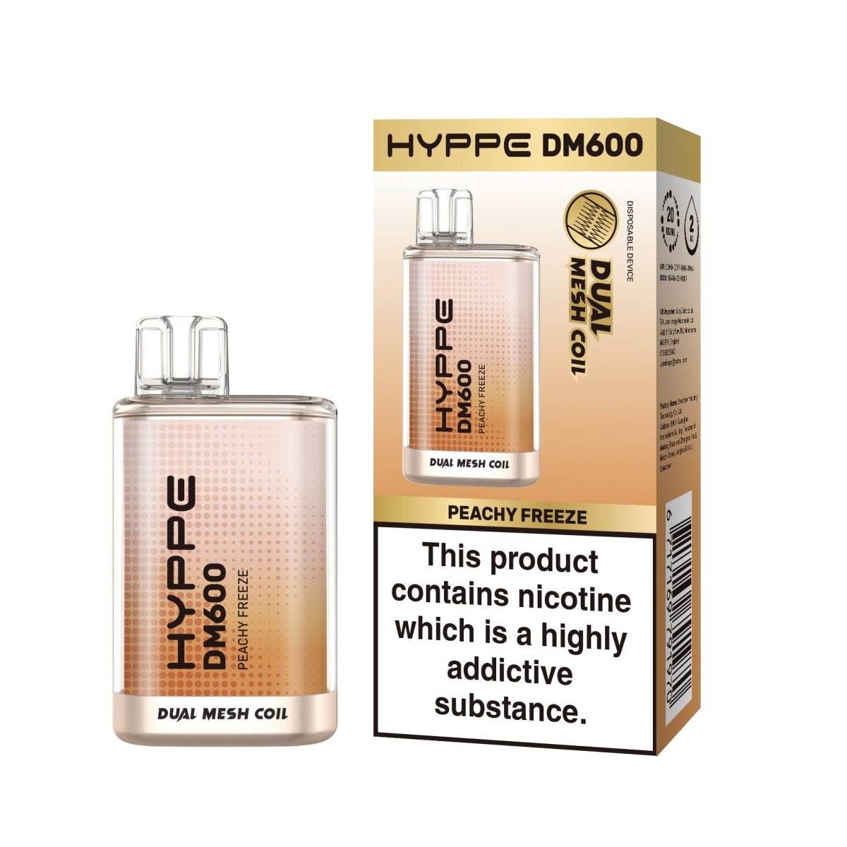Hyppe - Hyppe DM600 Crystal Disposable Vape Pod Bar Box of 10 - theno1plugshop