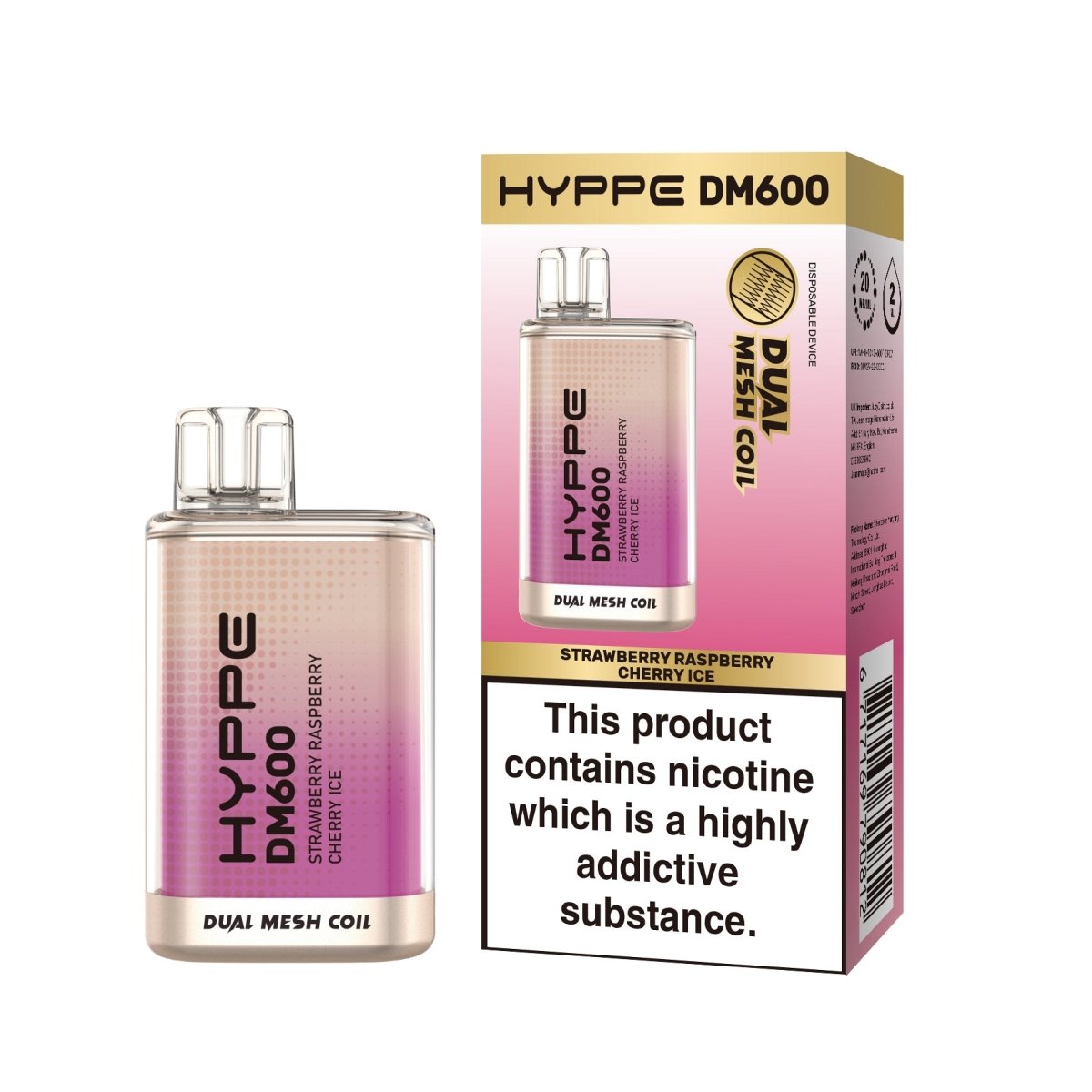 Hyppe - Hyppe DM600 Crystal Disposable Vape Pod Bar Box of 10 - theno1plugshop