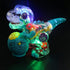 theno1plugshop - LED Light Transparent Musical Dinosaur Toy - theno1plugshop