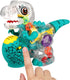 theno1plugshop - LED Light Transparent Musical Dinosaur Toy - theno1plugshop