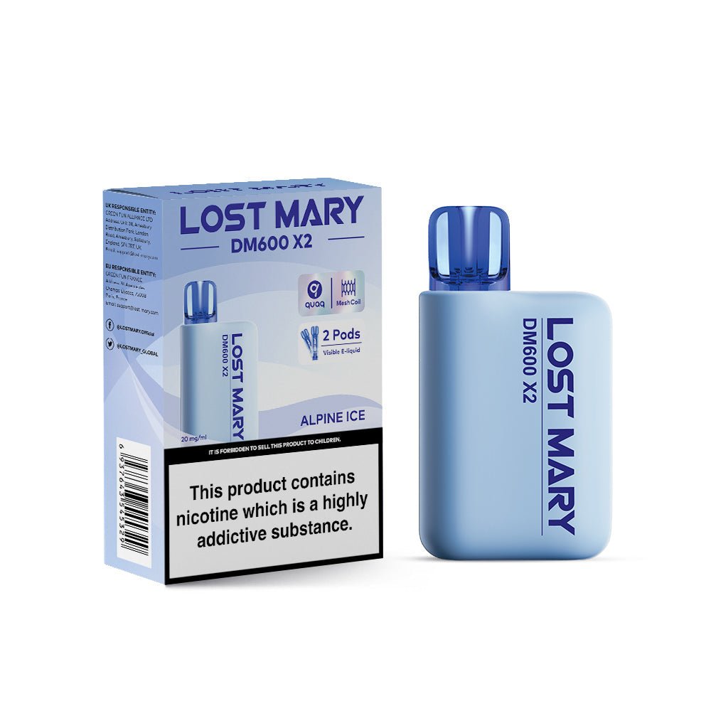 Lost Mary - Lost Mary DM600 X2 1200 Puffs Disposable Vape (Box of 10) - theno1plugshop