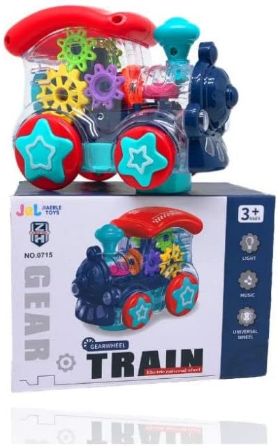 theno1plugshop - Multicolour Gearwheel Train With Lights & Sound - theno1plugshop