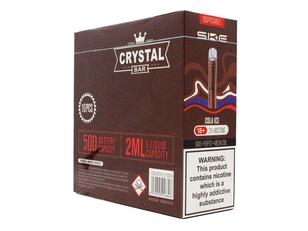 SKE Crystal Bar 600 Disposable Pod Kit (BOX OF 10) - theno1plugshop SKE Crystal Bar 600 Disposable Pod Kit (BOX OF 10) - theno1plugshop
