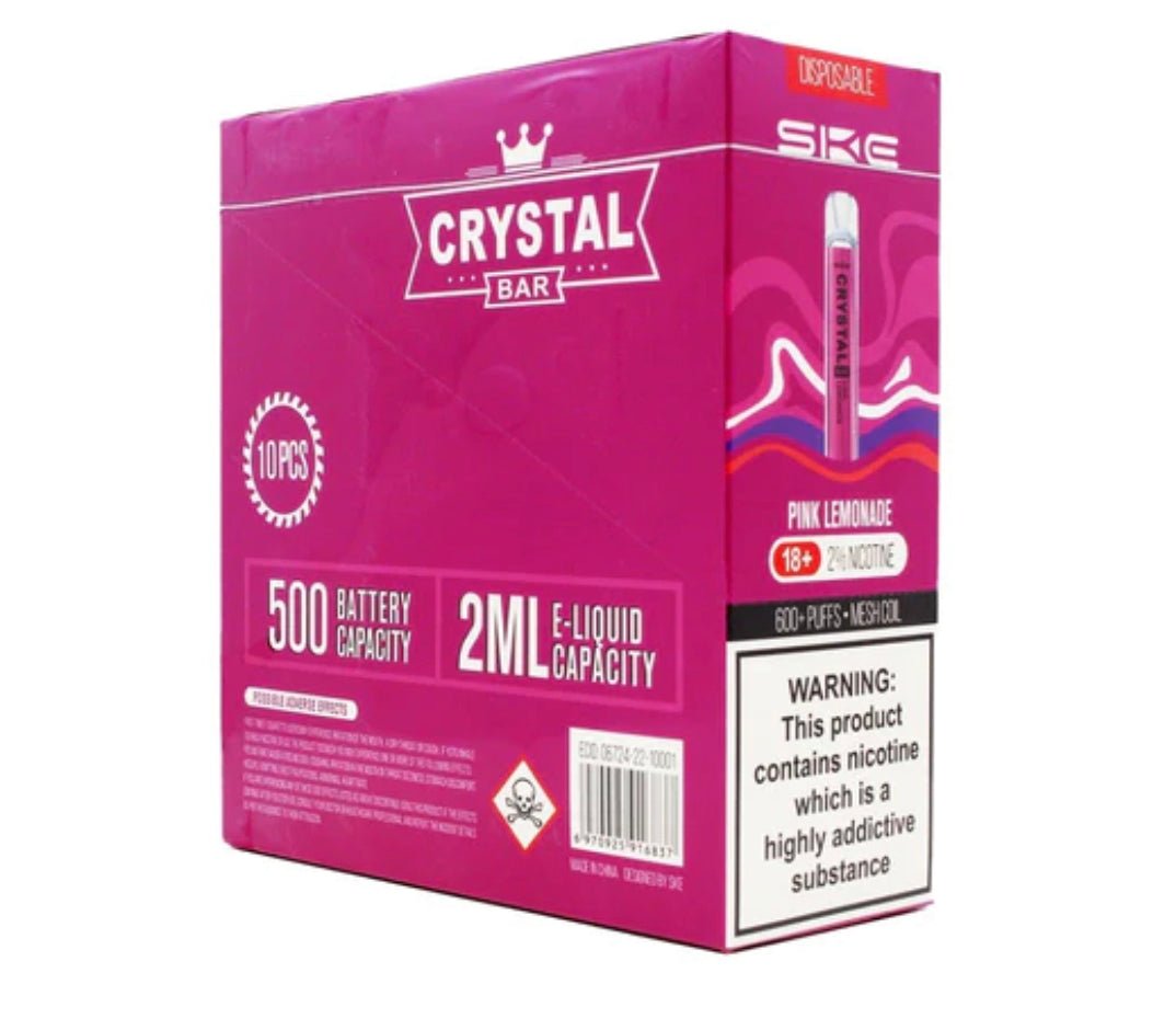 SKE Crystal Bar 600 Disposable Pod Kit (BOX OF 10) - theno1plugshop SKE Crystal Bar 600 Disposable Pod Kit (BOX OF 10) - theno1plugshop