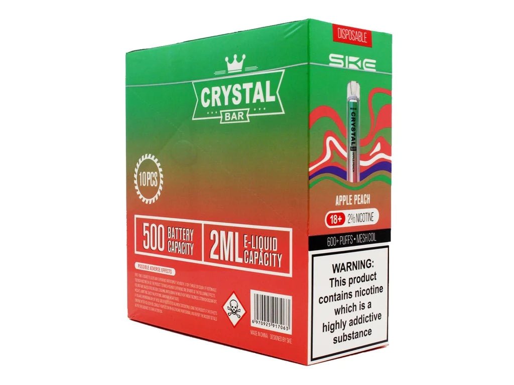 Crystal Bar - SKE Crystal Bar 600 Disposable Pod Kit Box of 10 - theno1plugshop
