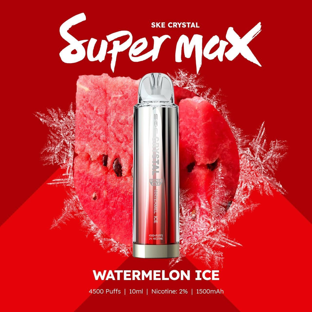 SKE Crystal Bar - Super Max Ske Crystal 4500 Disposable Vape Puff Bar Box of 10 - theno1plugshop