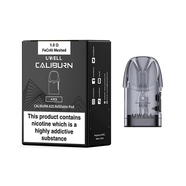 Uwell - Uwell Caliburn A3S Replacement Pods - 4pack - theno1plugshop